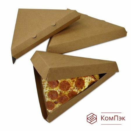 Треугольная коробка под пиццу