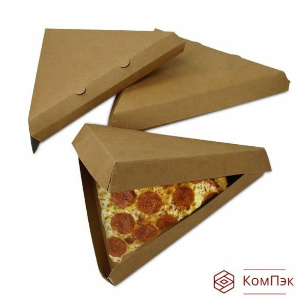 Упаковка для пиццы треугольная